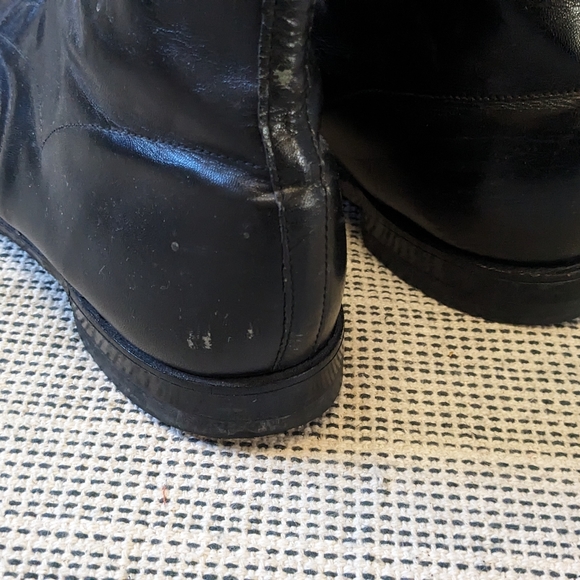 Men's Stacy Adams Black Leather Lace Up Boots Dress Work Business Size 14 - Picture 12 of 13